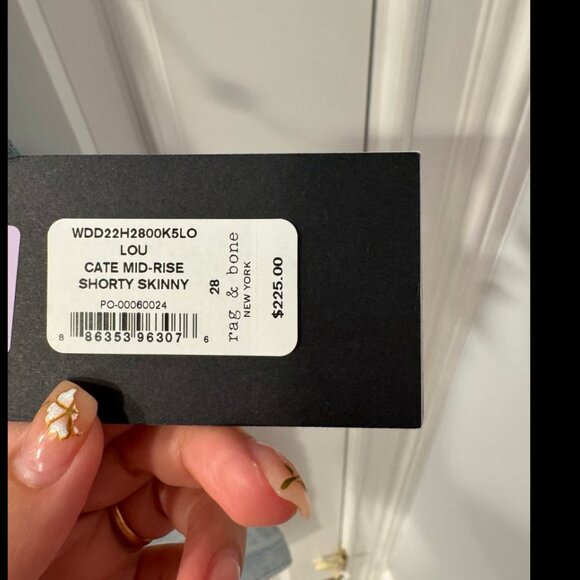 Rag & Bone Cate mid rise shorty skinny in Lou Size 28 - Picture 3 of 8